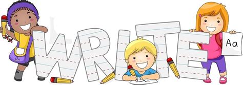 Group Of Children Writing Clipart Letters Format Pertaining To Group