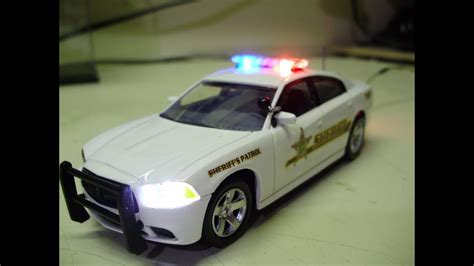 Custom 143 Indiana Sheriff Diecast Police Car Model With Working