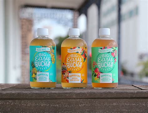 What unites everyone in new orleans is the city's love affair with its traditional fare. Big Easy Bucha Launches Rebranded Beverage Line | Dieline