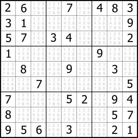 How to use this sudoku grid: printable sudoku puzzles easy 4 answers - Sudoku Printable