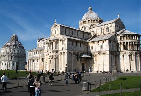 Piazza Del Duomo Cathedral Square In Pisa Italy