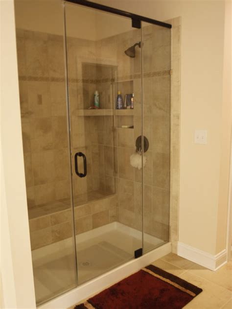Solid Surface Shower Pan Design Ideas And Remodel Pictures Houzz
