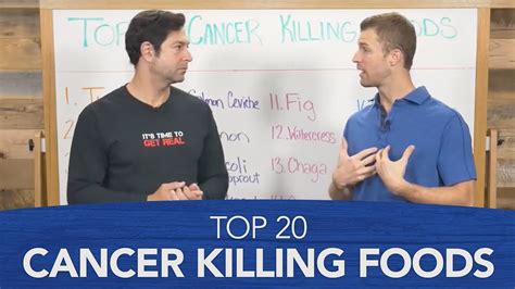 There is no doubt it takes a lot of courage, patience, and commitment to beat this ferocious enemy. Top 20 Cancer Killing Foods - YouTube