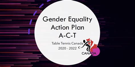 Coming Soon New Gender Equity Action Plan Table Tennis Canada