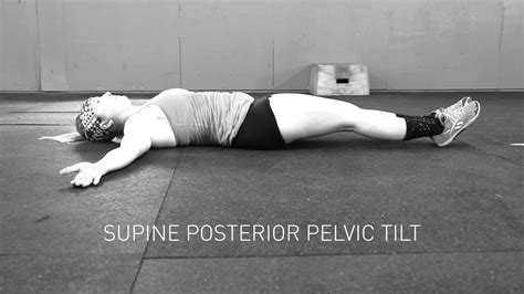 Supine Posterior Pelvic Tilt YouTube