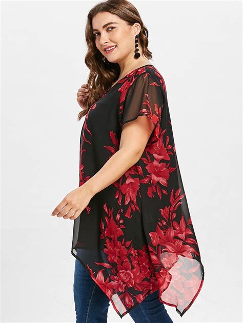 plus size v neck floral blouse plus size shorts floral chiffon blouse plus size blouses