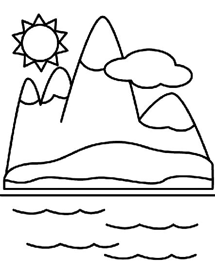 mountains coloring page crayolacom