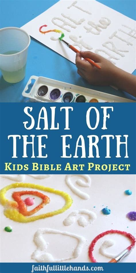 An Awesome Art Project For A Salt Of The Earth Bible Lesson Easily
