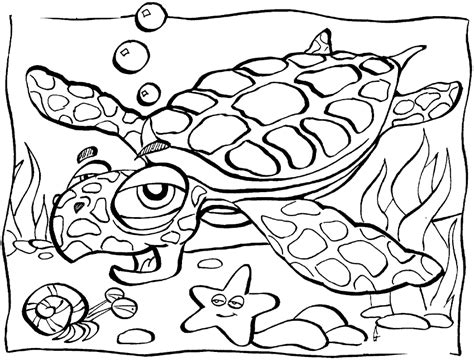 Printable Sea Creatures Coloring Home