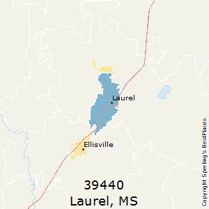 Users can easily view the boundaries of each zip code and the state as a whole. Best Places to Live in Laurel (zip 39440), Mississippi