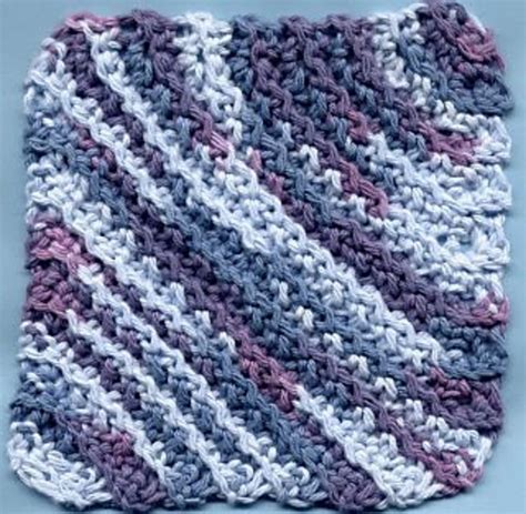 Ravelry Dishcloth Crocheted Diagonally Pattern By Judith Prindle