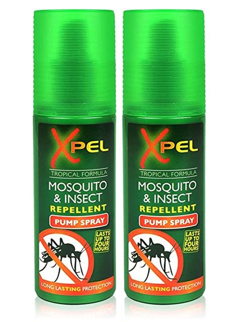 2x Xpel Mosquito Insect Fly Bite Repellent Tropical Formula Pump Spray