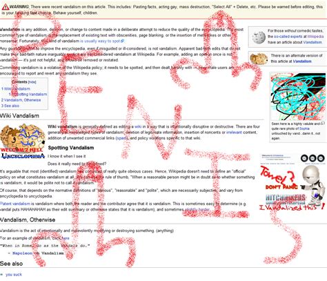 Image result for vandalize wikipedia