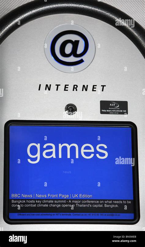 An Internet Terminal Stock Photo Alamy