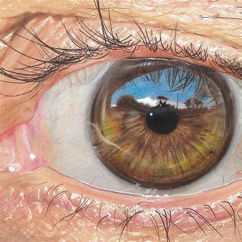 Colored Pencil Art Hyper Realistic Eyes By 19 Year Old Artist
