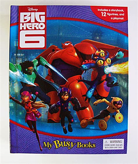 Disney Big Hero 6 My Busy Books With 12 Character Figurines And Playmat