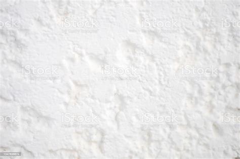 Abstract White Natural Stone Wall Background Horizontal Stock Photo