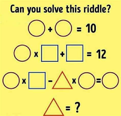 Math Logic Riddles