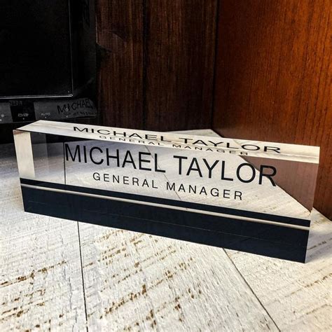 Personalized Name Plate For Desk Custom Office Decor Etsy In 2020