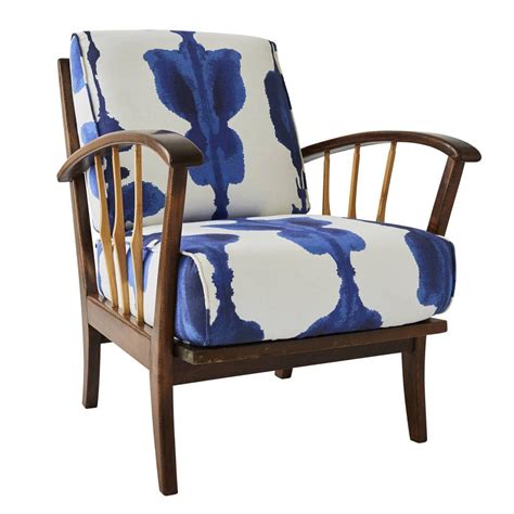 Tivoli bella ink blue velvet tufted armchair $ 439.99. Midcentury Armchair In Korla Ink Blue Inkat | Mid century ...