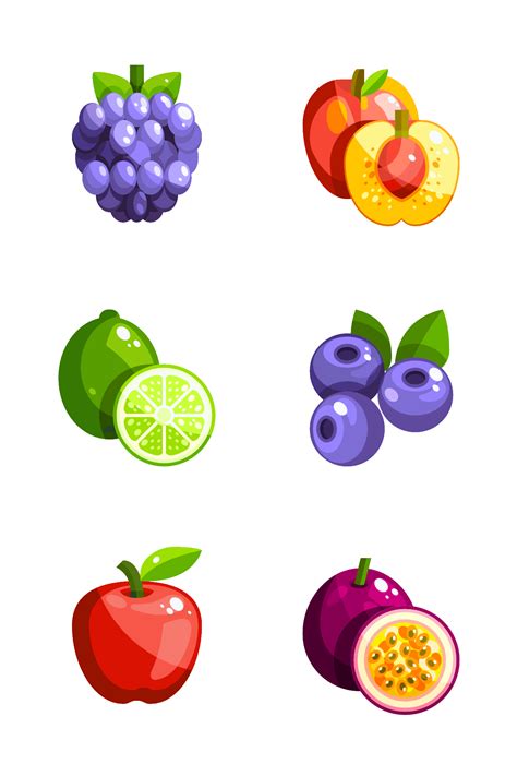 Fruits Icons By Just Icon Fruit Icons Flat Icon Fruit Art