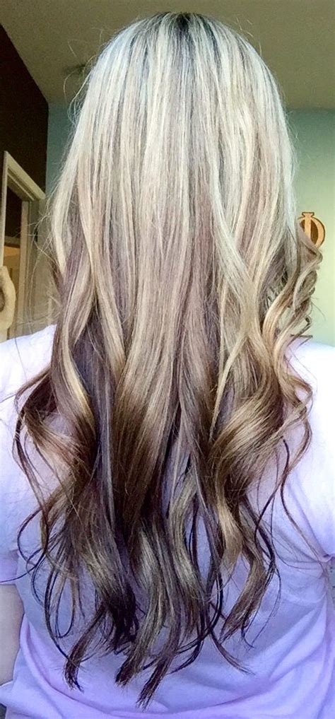 Honey blonde with light blonde highlights. blonde highlights focused on top || chocolate brown ...