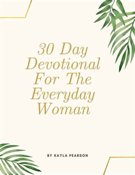 30 Day Devotional For The Everyday Woman Payhip