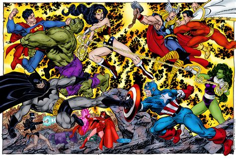 Avengers vs. The Justice League (John Byrne) | Shazam dc comics