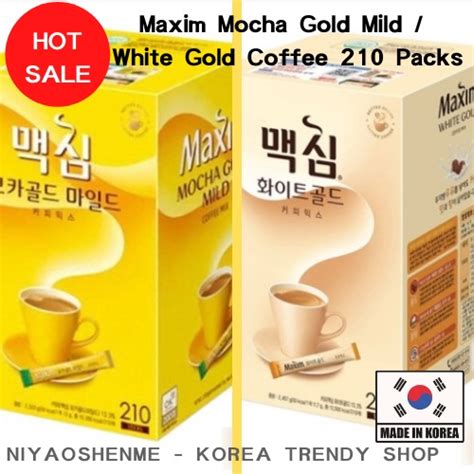 Maxim Dongsuh Foodss Maxim Mocha Gold Mild White Gold Coffee 210