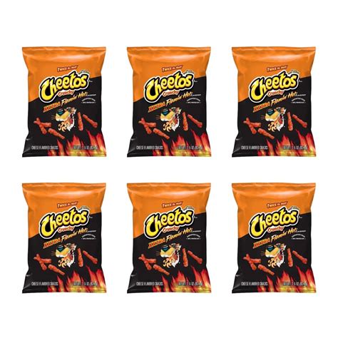 Cheetos Crunchy Xxtra Flamin Hot Chips Variety Pack Snacks 325 Oz Bags 6 Pack
