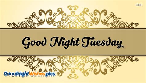 Good Night Tuesday Images Printable Template Calendar
