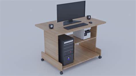 Realistic Personal Computer Model Free 3d Model Cgtrader