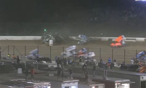 Fans React To Kyle Larsons Scary Crash At Eldora The Daily Downforce