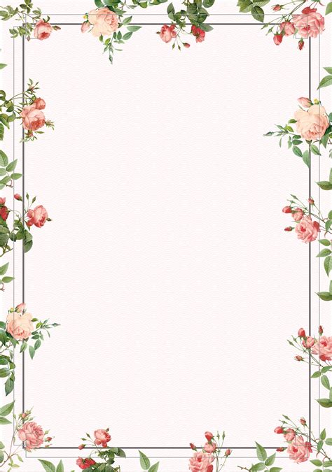Square floral frame with watercolor flowers border and outlined leaves. Vintage Posters Flowers Border Background | Flower ...
