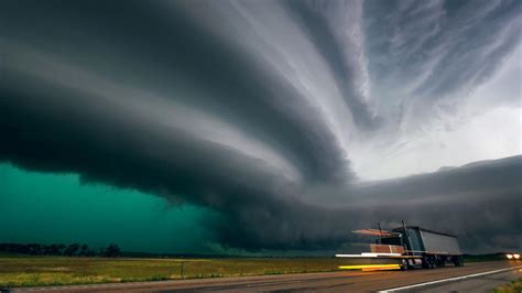 If you can stand the movement, look for the clouds swirling into a tornado that hit not too far away. 10 Amazing pictures of Storm Clouds and Supercells Structure