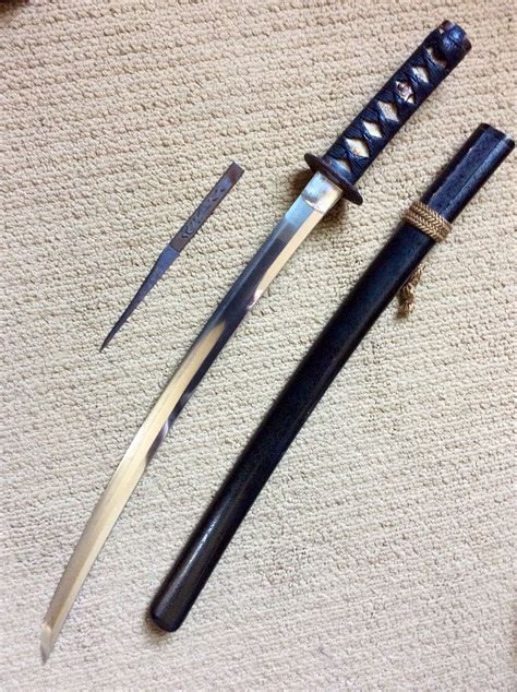 Nihonto Wakizashi With Saya Kozuka And Kogatana Samurai Swords
