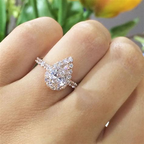 Simple Wedding Rings Ad9522 Simpleweddingrings Pear Engagement Ring