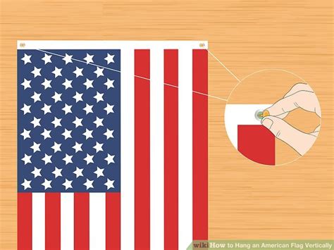 How To Hang An American Flag Vertically 7 Steps With Pictures