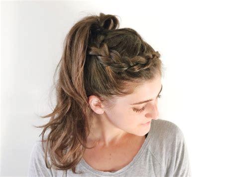 Easy Braid Hairstyle For The Gym Popsugar Fitness