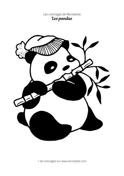 Coloriage Panda Rigolo Dessin à Colorier And Imprimer En Pdf