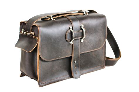 Men's Leather Satchel - Leather Messenger Bag - Leather Laptop Bag