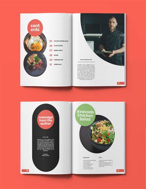 Digital Cookbook Layout Template Download In Word Indesign