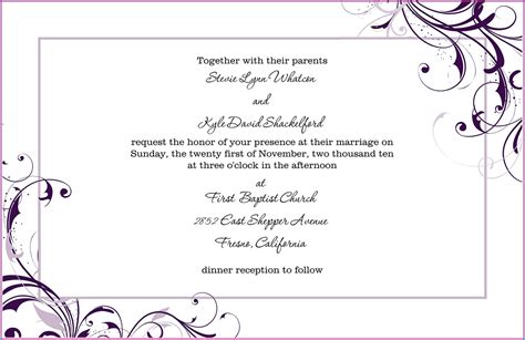 Blank Burgundy Wedding Invitation Templates Invitations Resume Examples