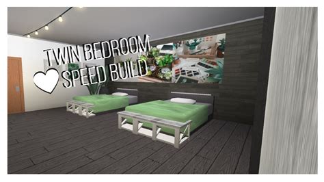 Bloxburg Twin Bedroomdorm Speedbuild 10k Youtube