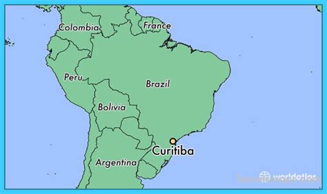 Map Of Curitiba Travelsmapscom