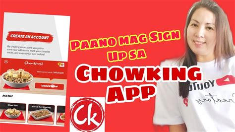 Paano Mag Sign Up Sa Chowking Delivery App Tutorial 2021 Youtube