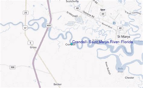 Crandall Saint Marys River Florida Tide Station Location Guide