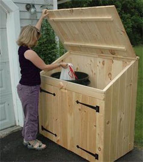 20 Recommendations Attractive Outdoor Trash Can Storage From Wood