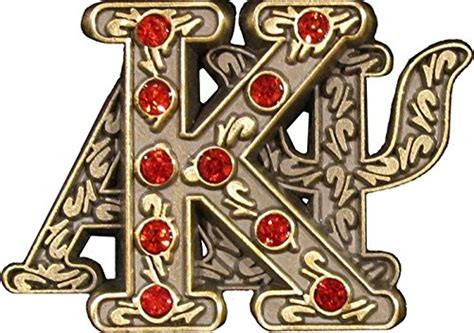 Buy Kappa Alpha Psi Stacked 3d Letter 10 Ruby Stone Lapel Pin 125