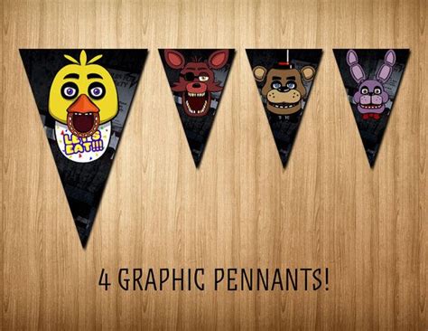 Five Nights At Freddys Banners Fnaf Banners Fnaf Party Supplies